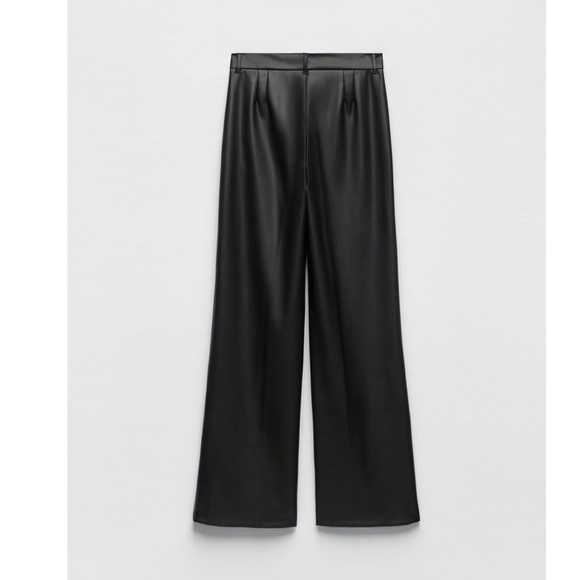 Zara Pants & Jumpsuits Nwt Zara Full Length Faux Leather Pants